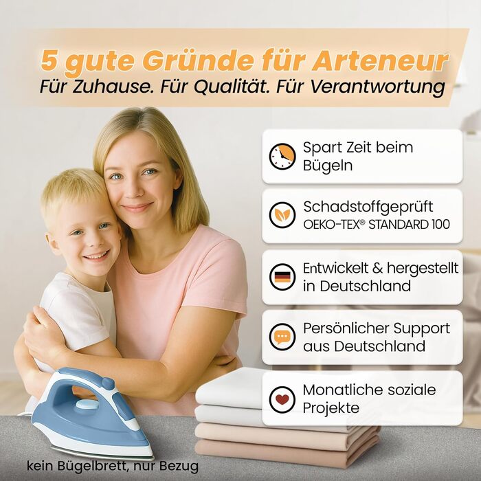 Покриття для прасувальної дошки німецької якості 120x40 см | Відбиває тепло | Гумка | OEKOTEX100 | 5 розмірів | Пом'якшення | Для парових прасок | Покриття для прасувальної дошки M Срібло Срібло M