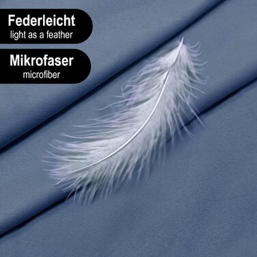 Рушник з мікрофібри Legendwerk® 160x80 см – швидковисихаючий, компактний, для подорожей, фітнесу, міста та відпочинку на природі – легкий, стильний, з сумкою та петлею для підвішування, 1 шт. (Дарк Блю)