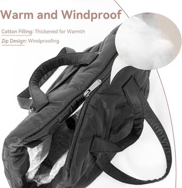 Сумка-переноска для собак та цуценят, 40x20x24 см, Khaki (M, Чорний)