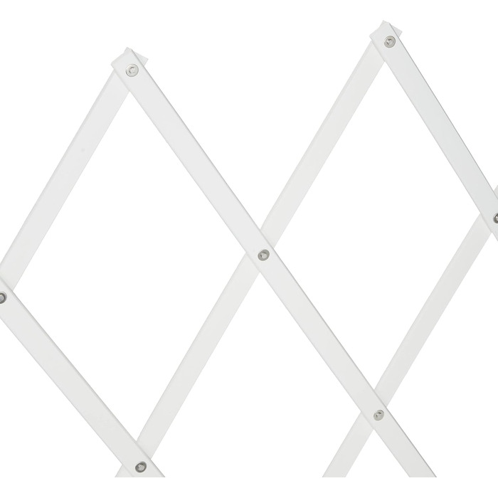 Захисне ворота для собак Relaxdays, висувне до 130 см, висота 87,5-100 см, бамбук, біле (L)