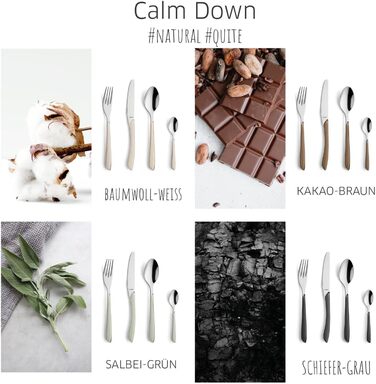 Набір столових приборів Kuppels Prisma для 6 осіб з нержавіючої сталі, рожеві ручки | 24-частини | Нержавіючі столові прибори | Миючі в посудомийній машині