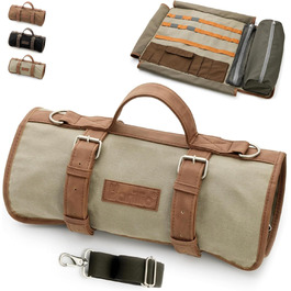 Набір бармена Barillio 17 предметів з кейсом з вощеного канвасу, професійний барний аксесуар для дому та кафе