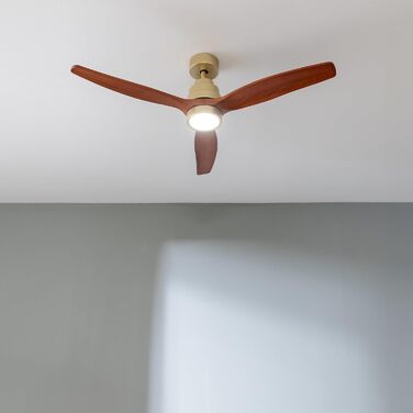 Стельовий вентилятор Cecotec EnergySilence Aero 5275 DarkWood з LED підсвічуванням та пультом, 40W, 52