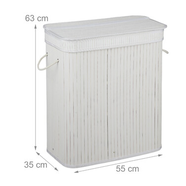 Relaxdays Laundry Sorter made of Bamboo