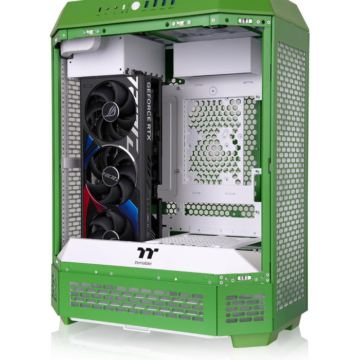 Корпус для ПК Thermaltake The Tower 600 Mid Tower, приховані конектори, колір Light-Year Green