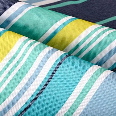 Великий пляжний килимок 203.2x203.2 см, водонепроникний, для пікніка на природі, кемпінгу, парку (блакитний)