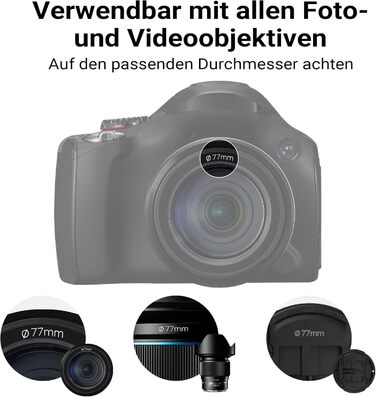 Поляризаційний фільтр круглої форми Walimex pro Slim (77 мм, Super DMC Slim) з захисним чохлом