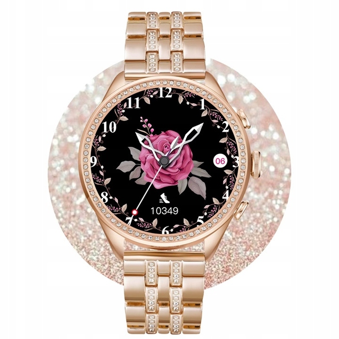 Смарт-годинник Smart-Trend з цирконіями, рожевий