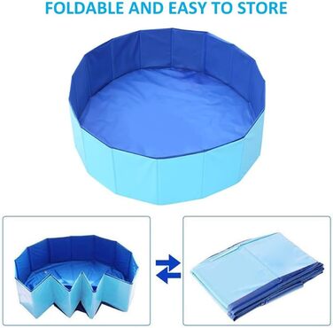 Надувний басейн для собак, 50 x 10 см. Зручний, портативний, для літнього відпочинку вашого улюбленця