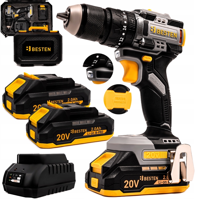 Акумуляторний шурупокрут BESTEN 20 V BE0002885