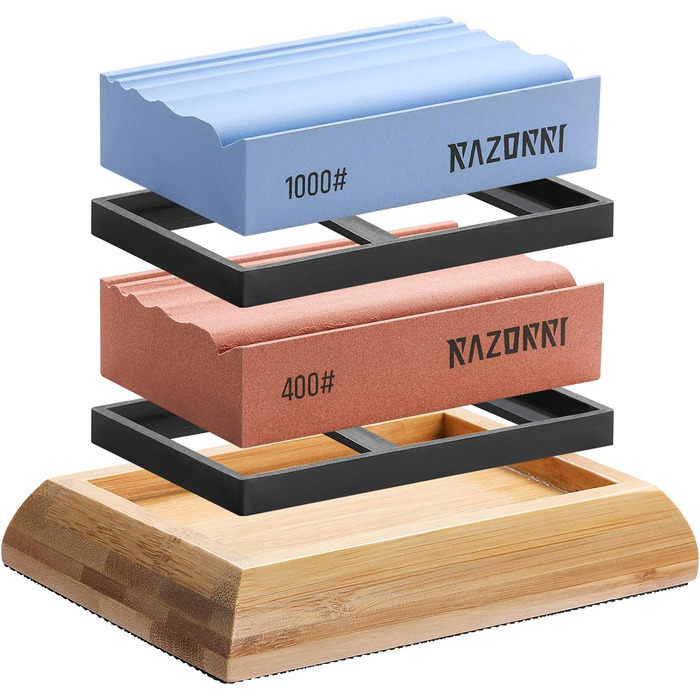 Набір алмазних точильних каменів Razorri C3 для заточування та полірування металевих лез (400/1000, 3000/8000 grit)