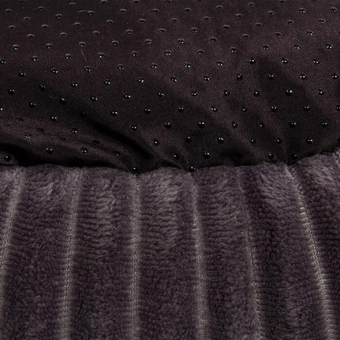 Кігтечка для котів Wallace & Jones Cameron - овальне ліжко-корзина, антрацит-бежеве, розмір S, 55 x 45 x 17 см