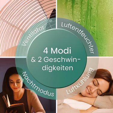 Мобільний кондиціонер HANTECH 9000 BTU | 3-в-1: охолодження, вентиляція, осушувач | Охолодження до 33 м² | З пультом керування та випускним шлангом