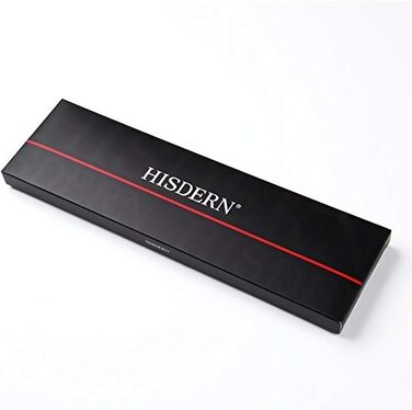 HISDERN Комплект краватки та нагрудного хустинки для весілля, Пайслі, жаккард, однотонні кольори, білий