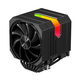 upHere Охолоджувач процесора up2KC8 з RGB підсвічуванням, подвійна вежа, 8 теплових трубок, 120мм вентилятор, сумісний з AMD AM4/AM5 та Intel 2011/2066