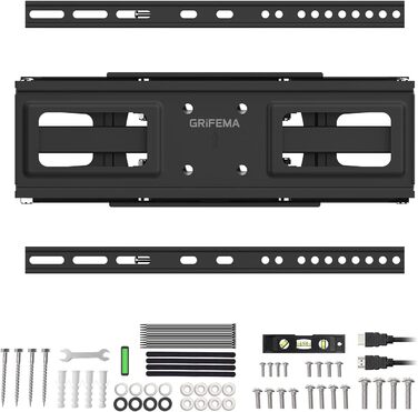 Настінний кріплення для телевізора GRIFEMA: поворотний, нахильний, висувний, універсальний (26-65 дюймів, до 60 кг, VESA 600x400)