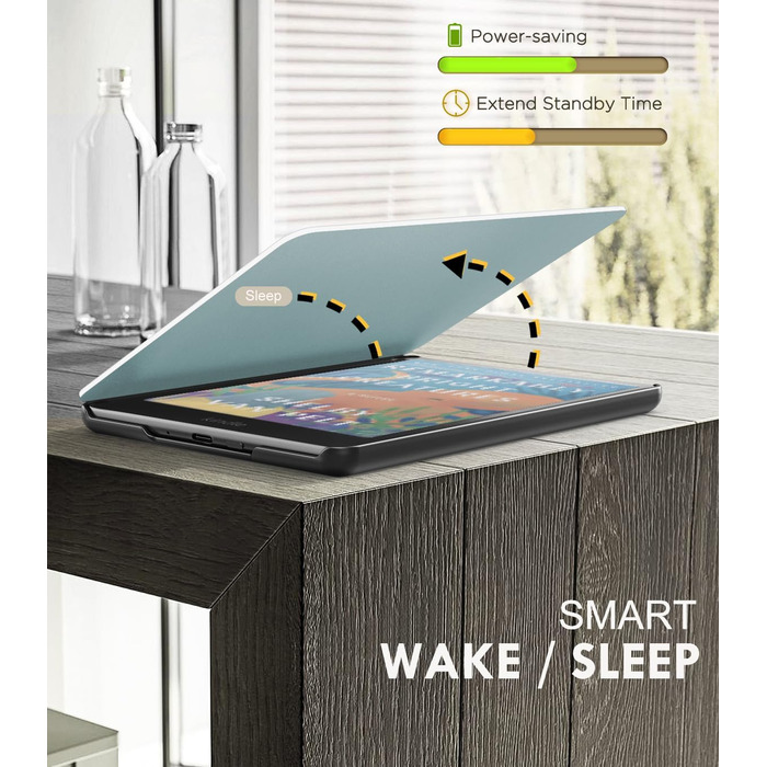 Чохол MoKo для Kindle Paperwhite 12-го покоління (2024) та Kindle Colorsoft Signature Edition (2024), PU шкіра, авто-сон/пробудження, сірий ліс (сніговий метелик)