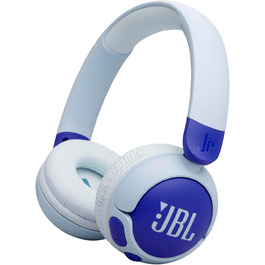 Бездротові навушники JBL Junior 320 BT для дітей з мікрофоном, 50 годин, JBL Safe Sound, наклейки, зелено-блакитні