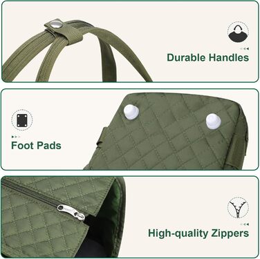 Транспортна сумка для собак Pecute, XL, 39*30*19 см, до 6 кг, темно-зелена