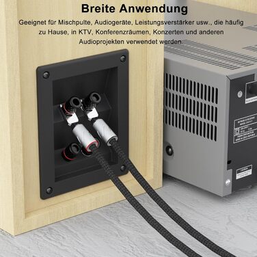 Комплект позолочених роз'ємів-лопаток для акустичних кабелів Monosaudio SY1508G (8 шт), чиста мідь, під кабель 8-20AWG до 4мм, S900R (Родієве покриття)