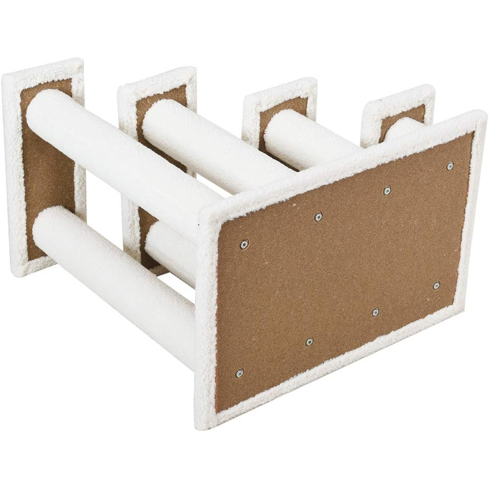 Сходинка для котів та собак GOPLUS - Кліматичний комплекс з драбиною, котячий будиночок, когтеточка (білий)