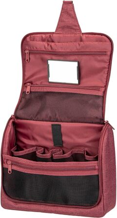 Сумка для туалетних аксесуарів Reisenthel Toiletbag XL Twist Maroon з гачком, водовідштовхувальне покриття