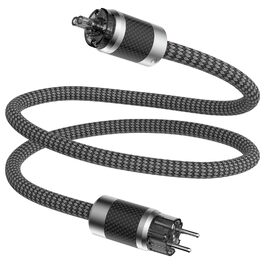 Hi-Fi мережевий кабель Tertullus High End C15 для аудіотехніки, штекер Schuko — C15, 1м