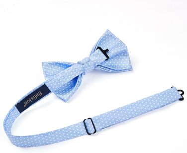 Краватка-метелик чоловіча Enlision з кишеньковим хустинкою - комплект для весілля, піджака, костюма, блакитний