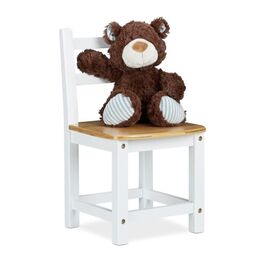 Relaxdays Kids' Chair RUSTICO White