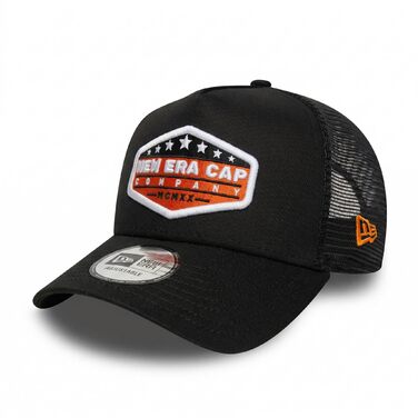 Кепка New Era A-Frame Trucker Distressed Patch Олива/Біла, регульована