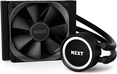 NZXT Kraken: Рідинне охолодження CPU AIO з LCD-дисплеєм та RGB підсвічуванням (120 мм, чорний)