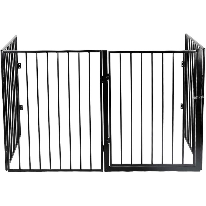 Клітка для собак, металева, розкладна, 310 x 2,5 x 75 см (5 шт.)