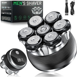 Електричний гостроювач для голикової голови Yeerain 7D, чорний, з LED-дисплеєм та 2 швидкостями