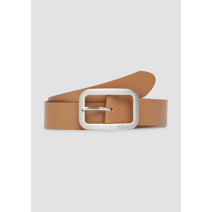 Стильний шкіряний ремінь s.Oliver з квадратною пряжкою - якісний аксесуар