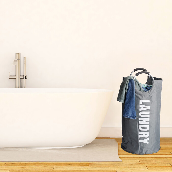 Relaxdays Foldable Laundry Basket with Handles