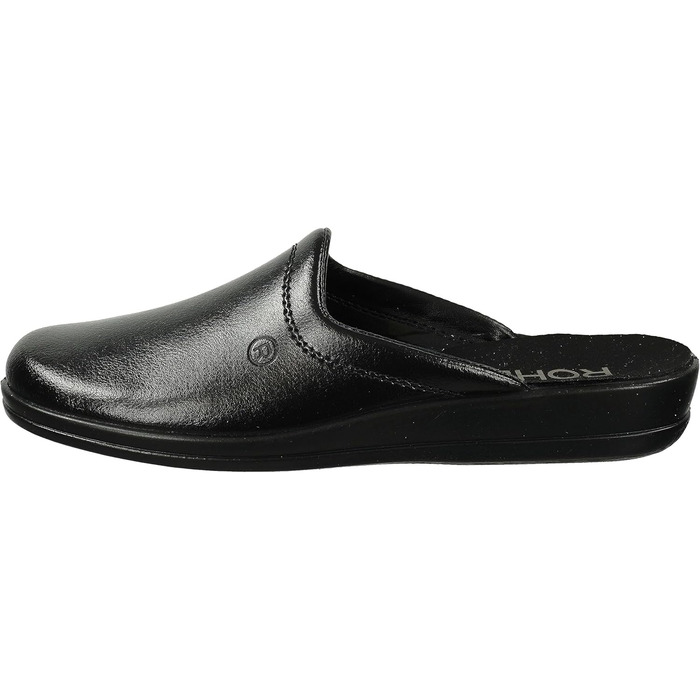 Чоловічі тапочки Rohde Lekeberg, 42 EU, чорні - комфортні домашні капці для дому та саду