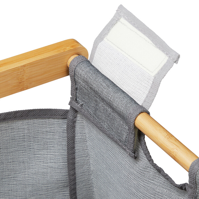 Relaxdays Laundry Basket with 2 Compartments and Storage
