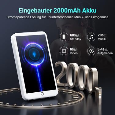 MP3 плеєр 96GB з Bluetooth, WiFi, Android 13, 4