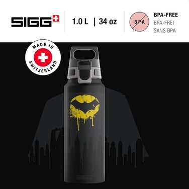 SIGG - Aluminum Drinking Bottle - WMB ONE - Made in Switzerland - ClimatePartner Certified - Carbonated Beverage Safe - Leak-Proof - Featherlight - BPA-Free - Outdoor - 0.75L & 1L
