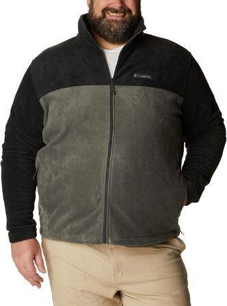 Чоловіча флісова куртка Columbia Steens Mountain Full Zip 2.0 на блискавці, чорна/сіра, розмір M