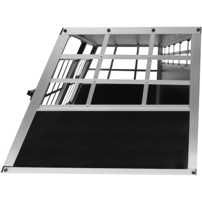 Транспортна переноска для собак та котів, алюмінієва, з подвійним відсіком - переноска для автомобіля