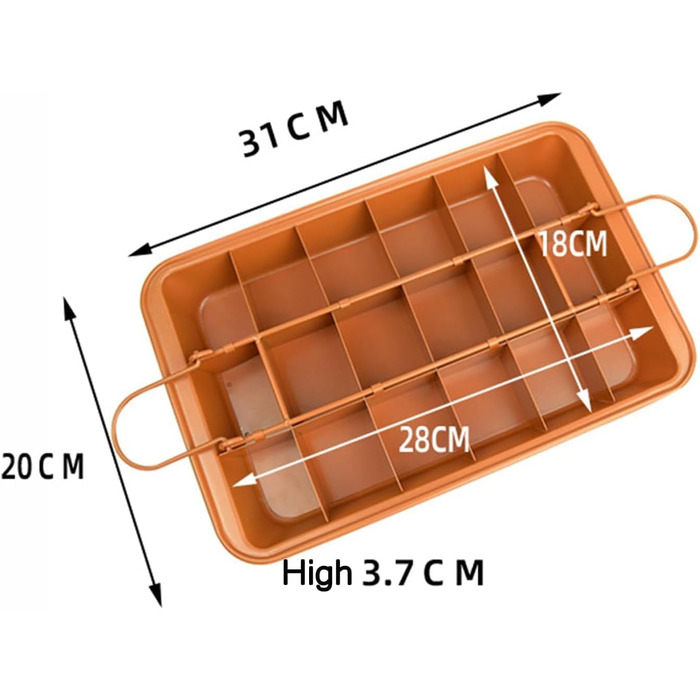 Форма для випічки Brownie SVNR BLN002 з антипригарним покриттям, для 18 порцій