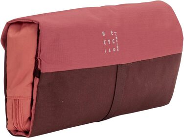 Kulturtasche VAUDE WegaWrap: Косметичка з дзеркалом, тримачем для зубної щітки та гачком для підвішування, водонепроникна (Dark Cherry)