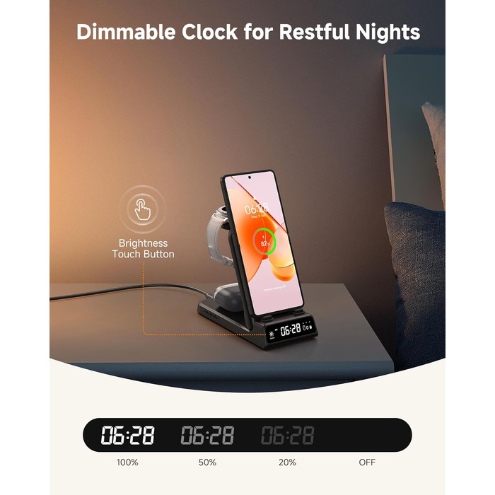 Зарядна станція SwanScout 703F 3-в-1 для Samsung Galaxy Z Flip 7/Watch 8/Buds (без адаптера)