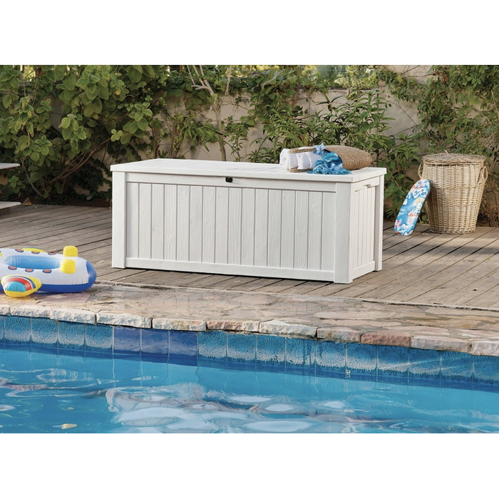 Садова скриня Keter Rockwood Storage Box 570 л, кремова