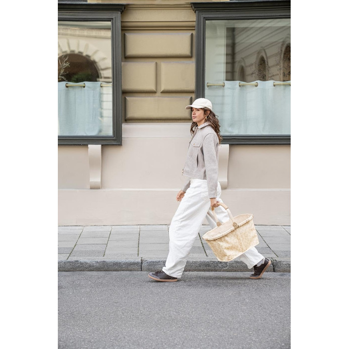 Сумка-шопер Reisenthel Carrybag Leo Vanilla – Стильна та містка сумка з водонепроникним дизайном та внутрішньою кишенею