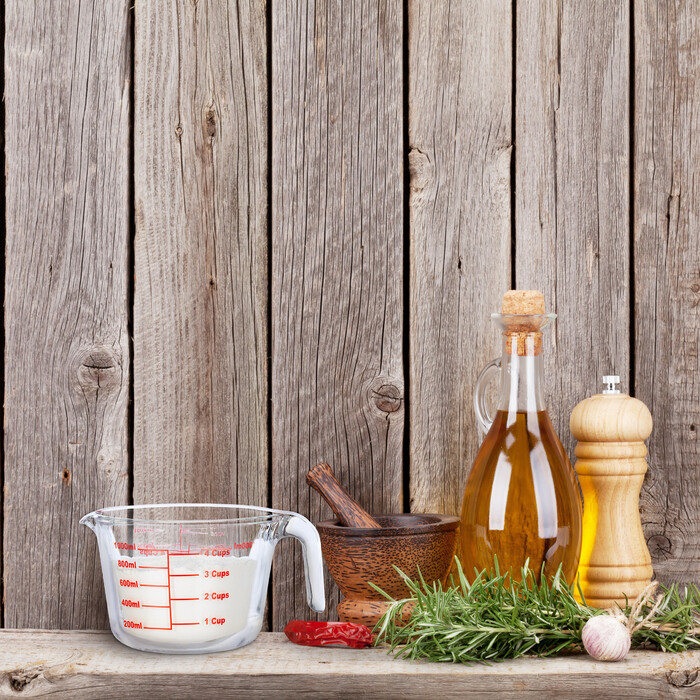 Relaxdays 1-Liter Glass Measuring Cup