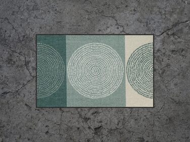 Килимок для входу Salonloewe Nestor 50x75 см, зелений, прямокутний, миючийся