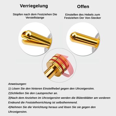 Комплект позолочених бананових роз'ємів Monosaudio (8 шт.) для акустичних кабелів, домашнього кінотеатру та AV-ресиверів, BA1403