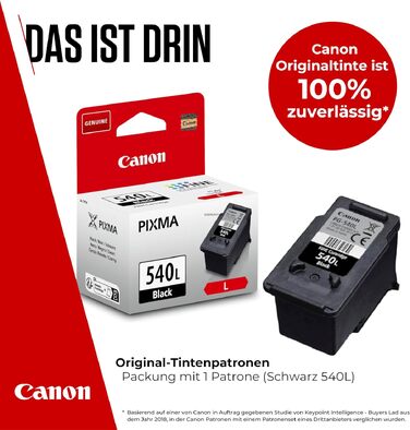 Оригінальний чорний картридж Canon PG-540L FINE XL для принтера, нова упаковка